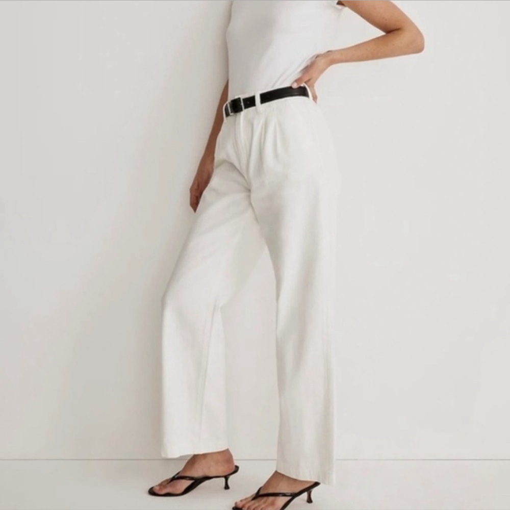 NWT Madewell baggy white jeans size 30